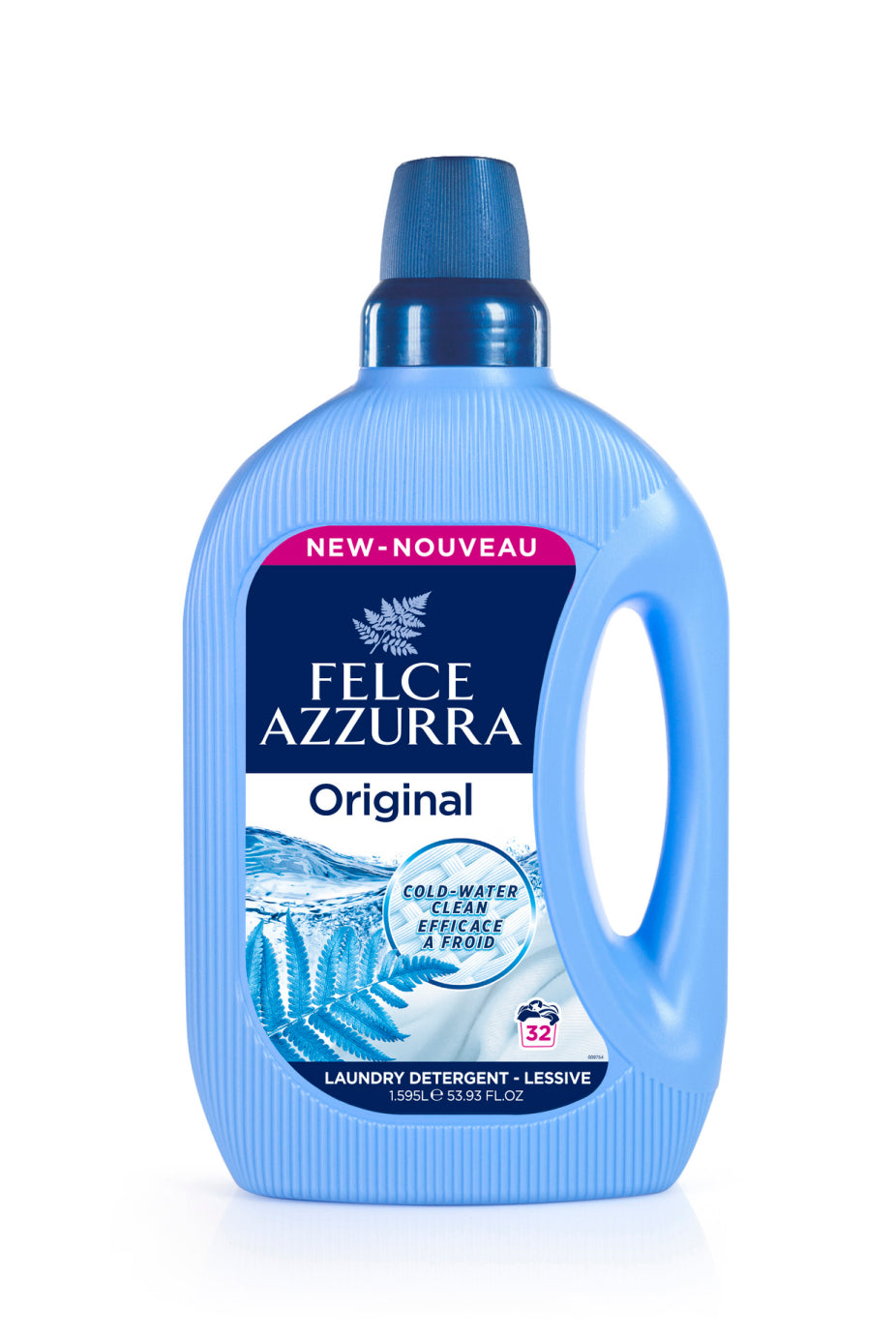 Image d'une bouteille de lessive original Felce azzura.