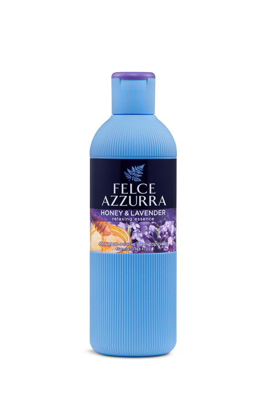 Image d'une bouteille de Gel douche à la lavande Felce azzurra.