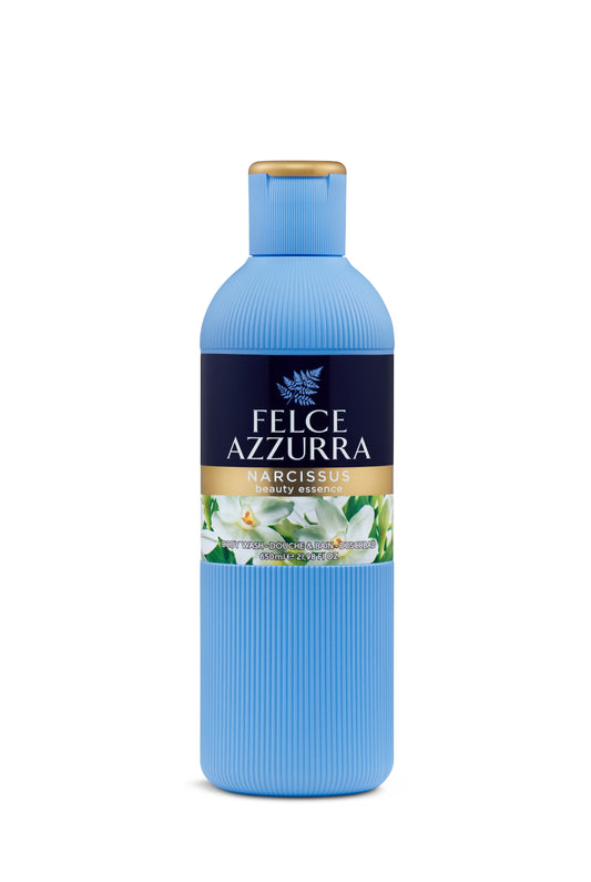 Image d'une bouteille de Gel douche au narcisse Felce azzurra.