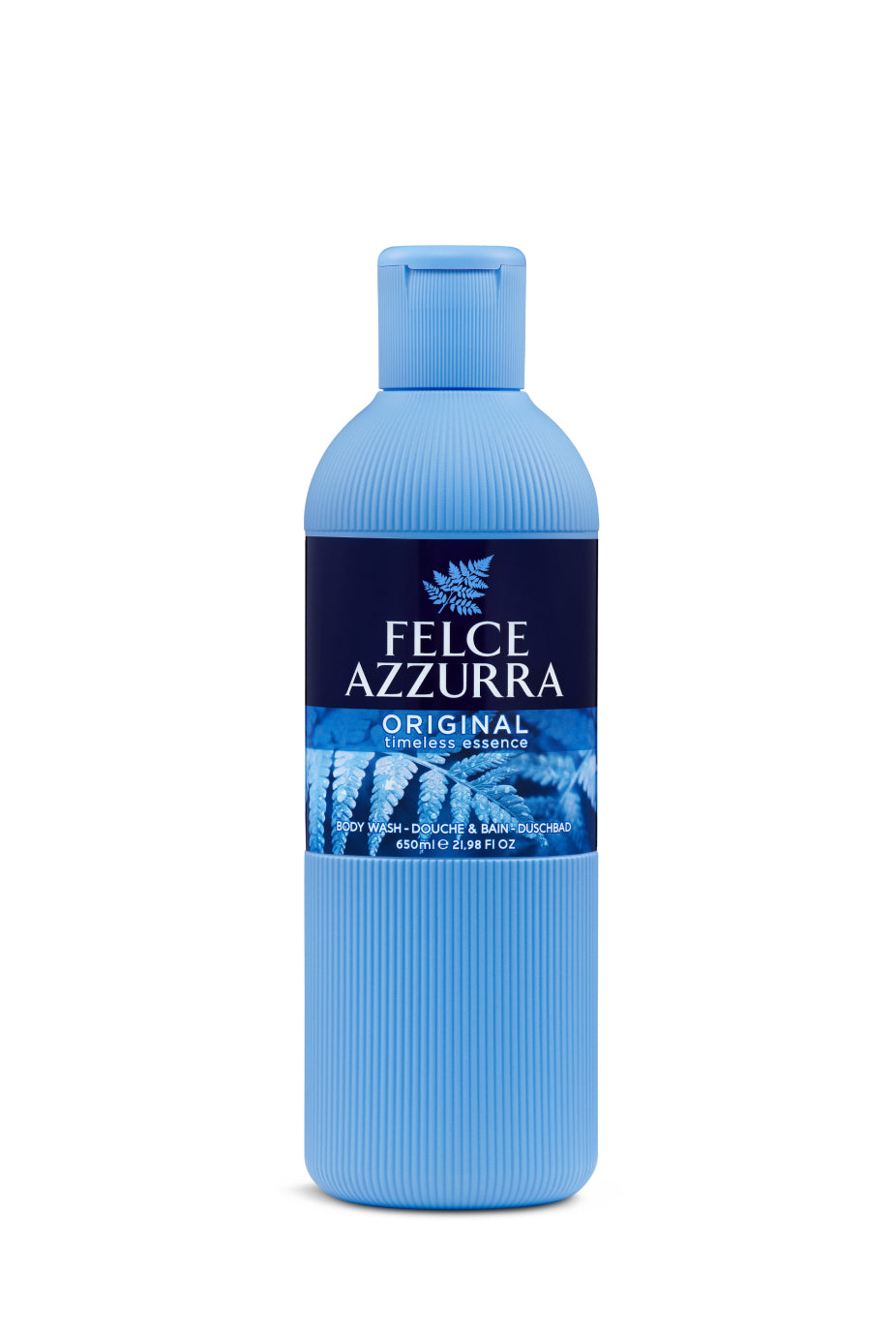 Image d'une bouteille de Gel douche original Felce azzurra.